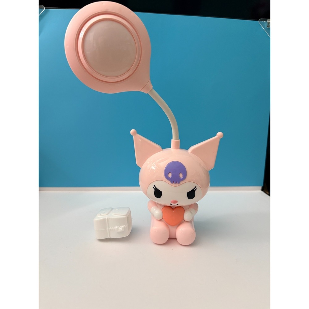 Sanrio Kuromi Pink Table Lamp Sitting Character LED Light Kawaii Collectible